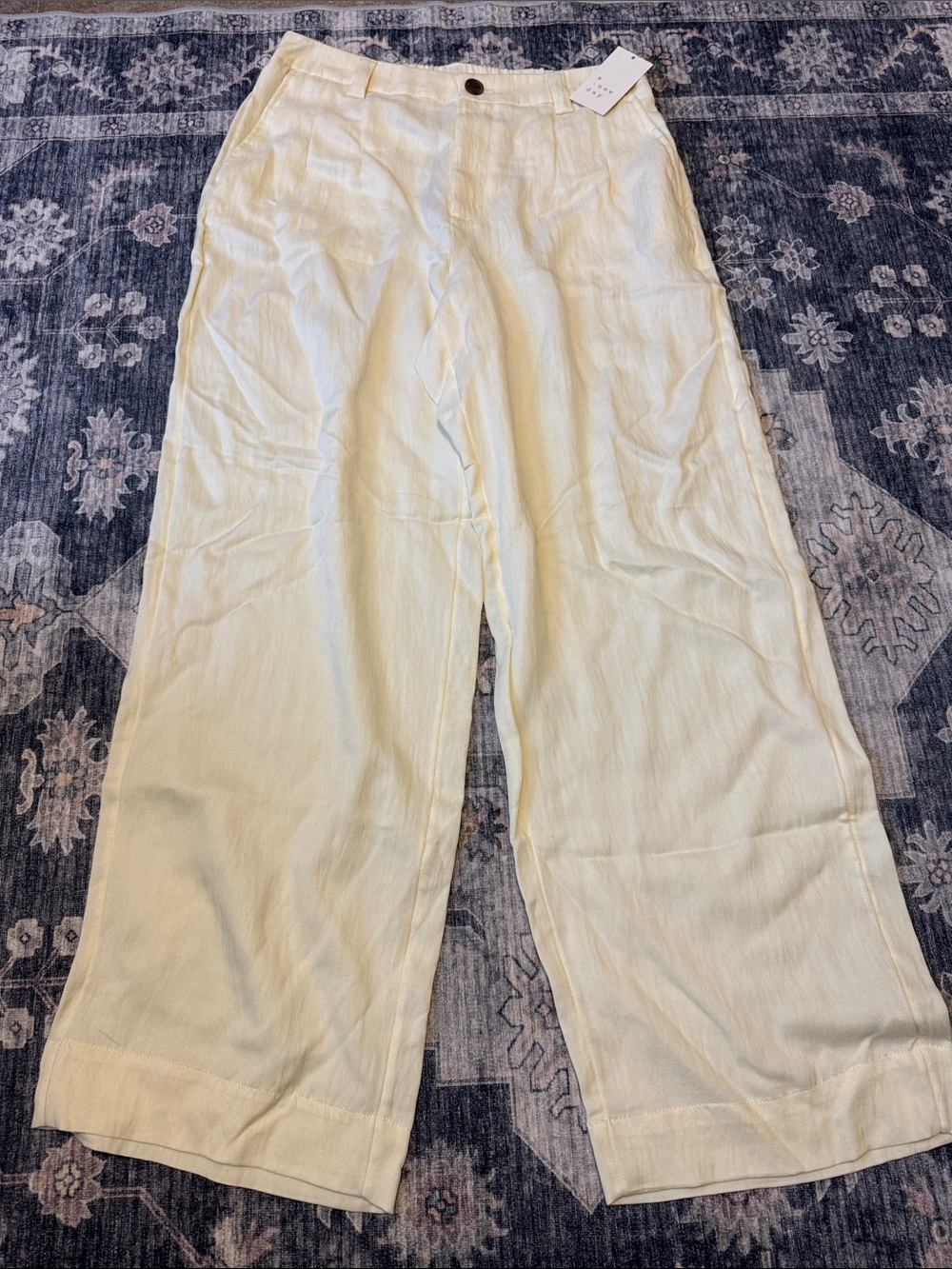 A new day Ivory High-Rise Wide Leg Trousers